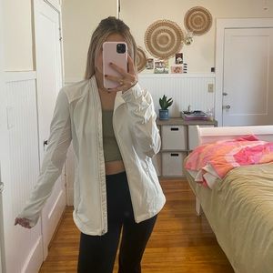 Lulu Lemon White Zip Up Jacket